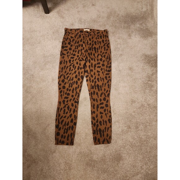 L'Agence Margot Leopard-Print Skinny Ankle Jeans Size 29 US 8 - Picture 1 of 7